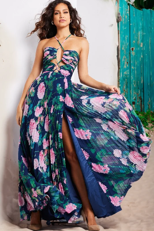 Perfect Prom Dress Jovani 38638 Prom Long Floral Formal Dress