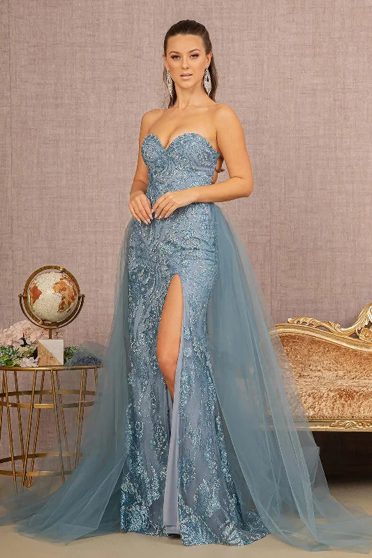 Gorgeous Party Dress Prom Long Strapless Glitter Dress