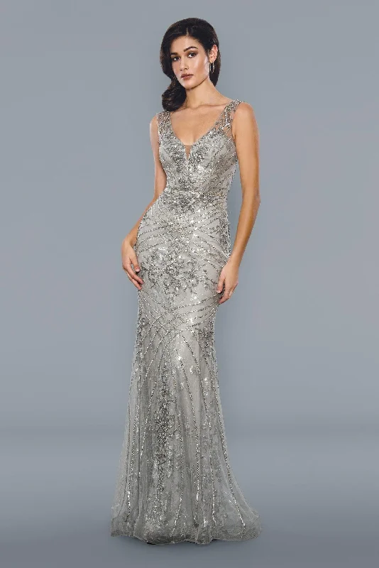 Trendy Party Dress Stella Couture 21048 Sleeveless Long Evening Gown