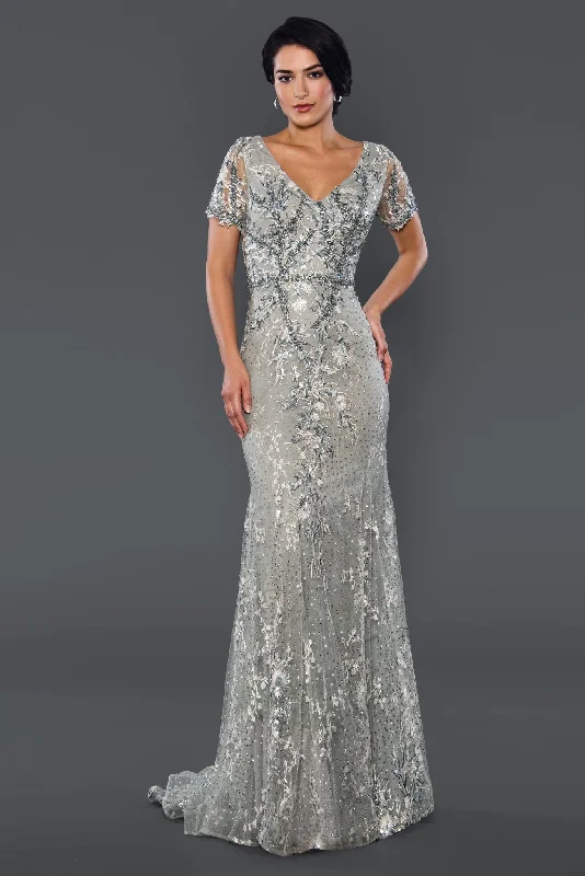 Crystal Beaded Dress Stella Couture 22062 Long Formal Beaded Mother of the Bride Dress