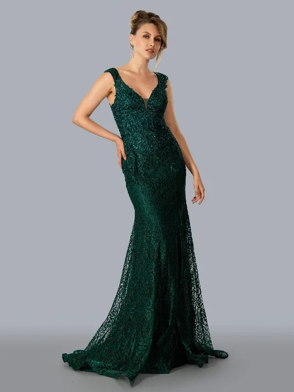 Navy Blue Gown Stella Couture 23323 Long Sleeveless Evening Dress