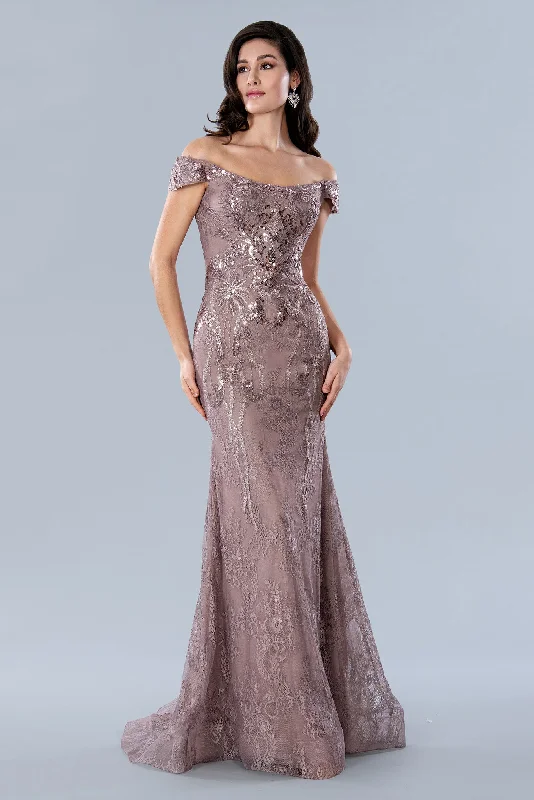 Fashionista’s Dream Dress Stella Couture 23357 Long Formal Sequin Mother of the Bride Dress