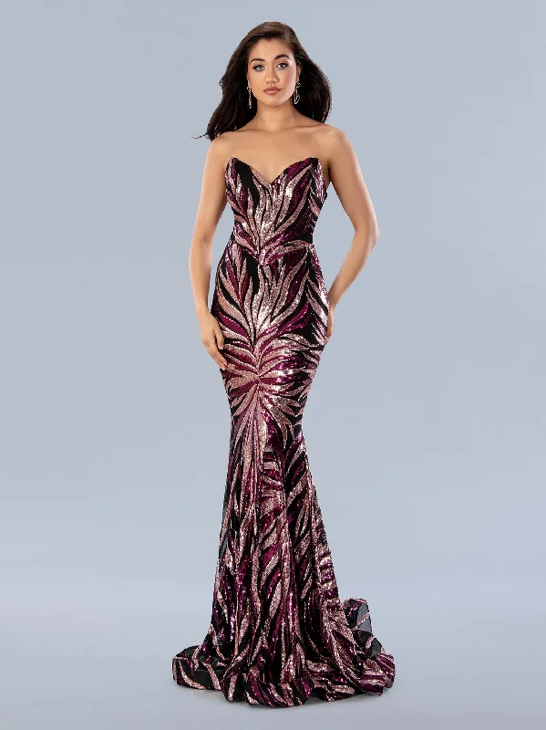 Brocade Formal Dress Stella Couture 24134 Long Prom Sequin Formal Dress