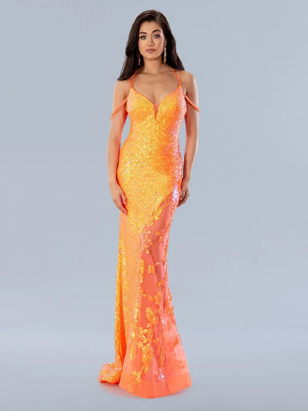 Elegant Beaded Dress Stella Couture 24153 Prom Long Formal Sequin Dress