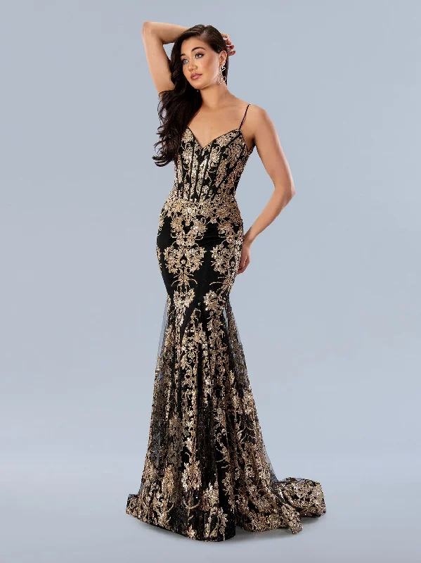 Side Slit Gown Stella Couture 24159 Formal Long Sequin Prom Dress