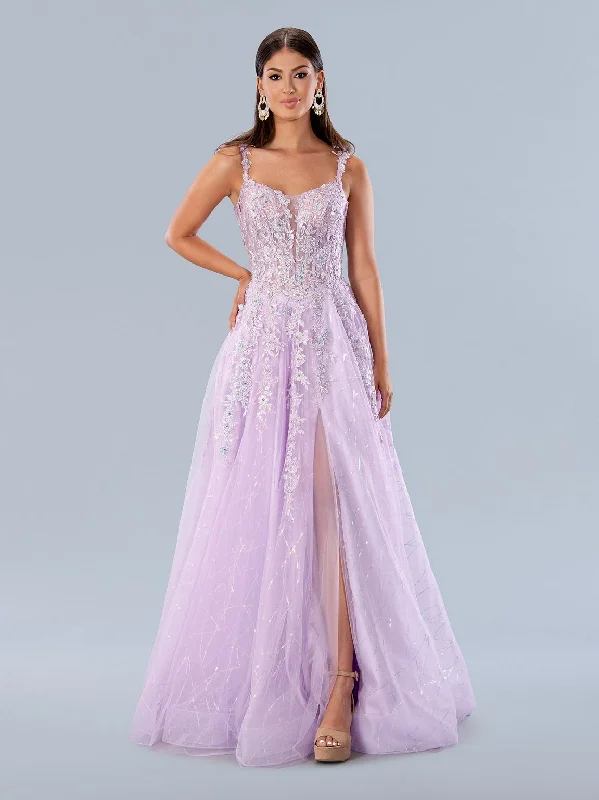 Silk Ball Gown Stella Couture 24199 Formal Long Sequin Prom Dress