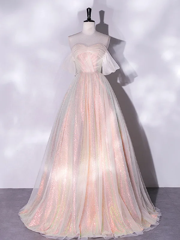 Bold Red Dress A-Line Sweetheart Neck Tulle Pink Formal Dress, Off Shoulder Pink Formal Dress Bold Red Dress A-Line Sweetheart Neck Tulle Pink Formal Dress, Off Shoulder Pink Formal Dress