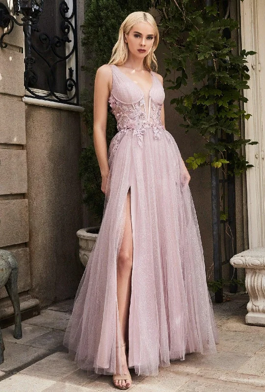 Mermaid Cut Dress Andrea & Leo A1057 Sleeveless Long Prom Gown