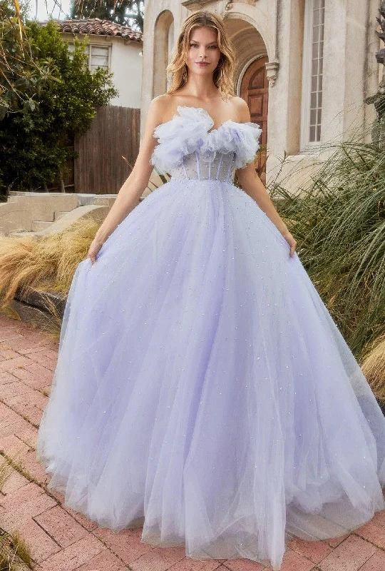 Exquisite Couture Dress Andrea & Leo A1199 Strapless Tulle Ball Gown