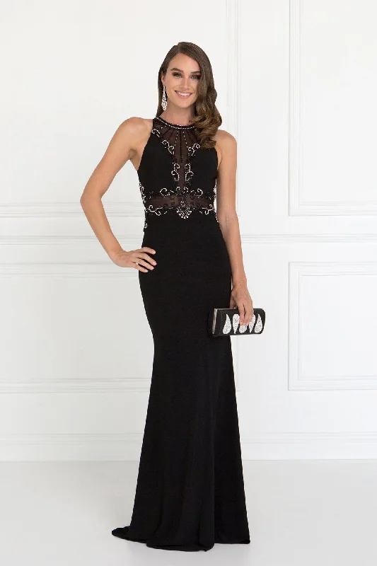 Sophisticated Gown Black XS Long Formal Fitted Prom Dress Evening Gown Sale