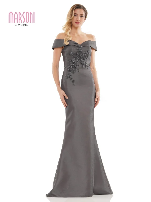 Statement Prom Dress Marsoni MV1142 CHARCOAL 10 Sale