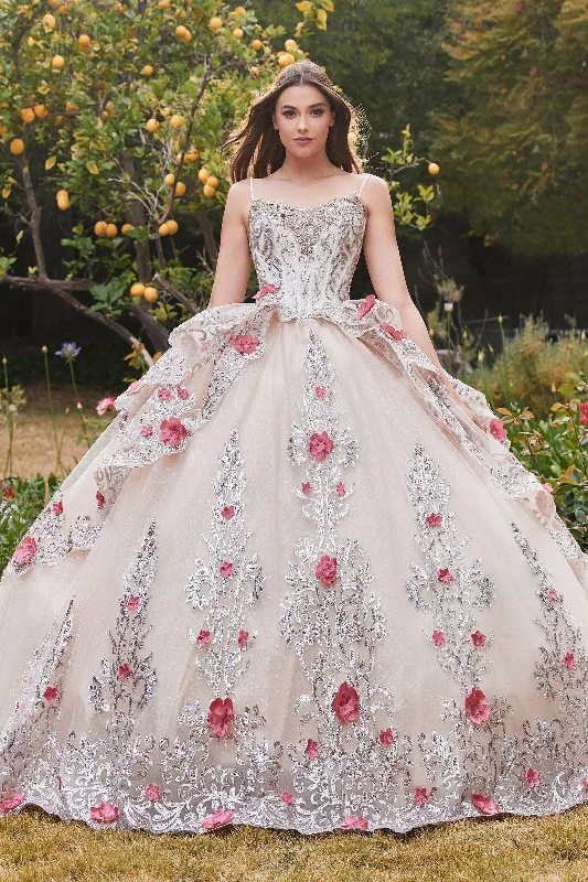 Formal Red Dress Cinderella Divine 15703 Quinceanera Dress