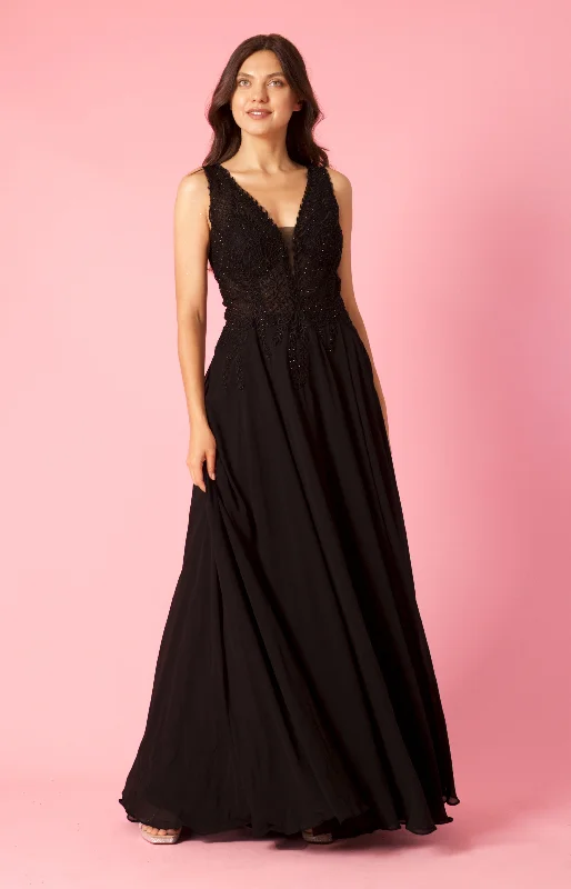 Lavish Evening Gown Dylan & Davids Long Formal Dress Plus Size Chiffon Evening Gown