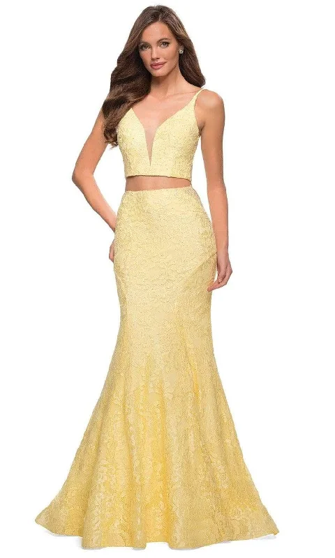 La Femme - 29970 Two Piece Plunging V Neck Mermaid Dress