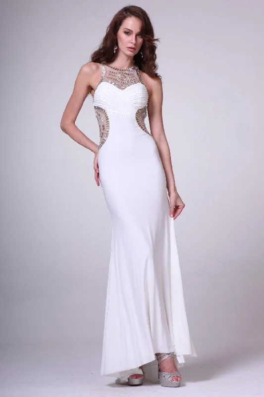 Off-White Gown Cinderella Divine JC3468 Long Formal Wedding Dress