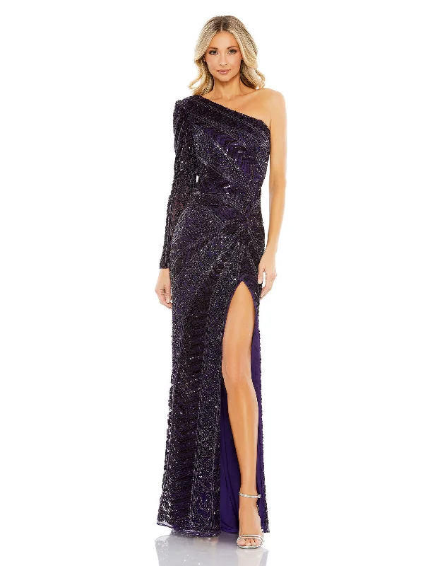 Mac Duggal 5649 Formal Prom Long Beaded Sequin Dress