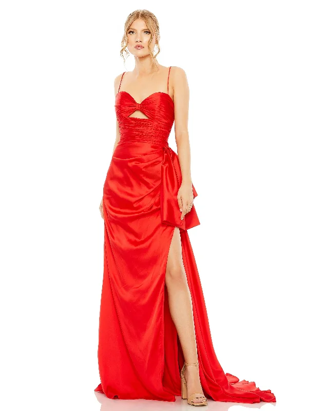 Winter Ball Gown Mac Duggal 68450 Prom Spaghetti Strap Long Gown