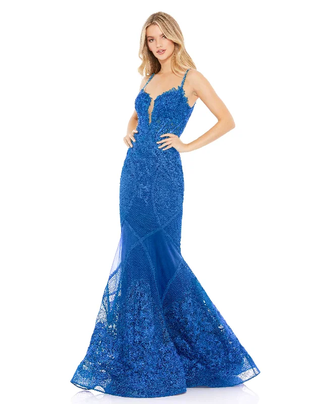 Garden Party Gown Mac Duggal 79082R Mermaid Long Formal Prom Gown