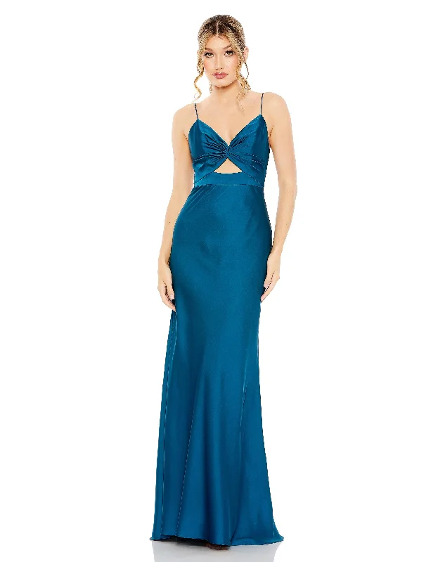 Dazzling Evening Dress Mac Duggal 68347 Long Spaghetti Strap Prom Dress