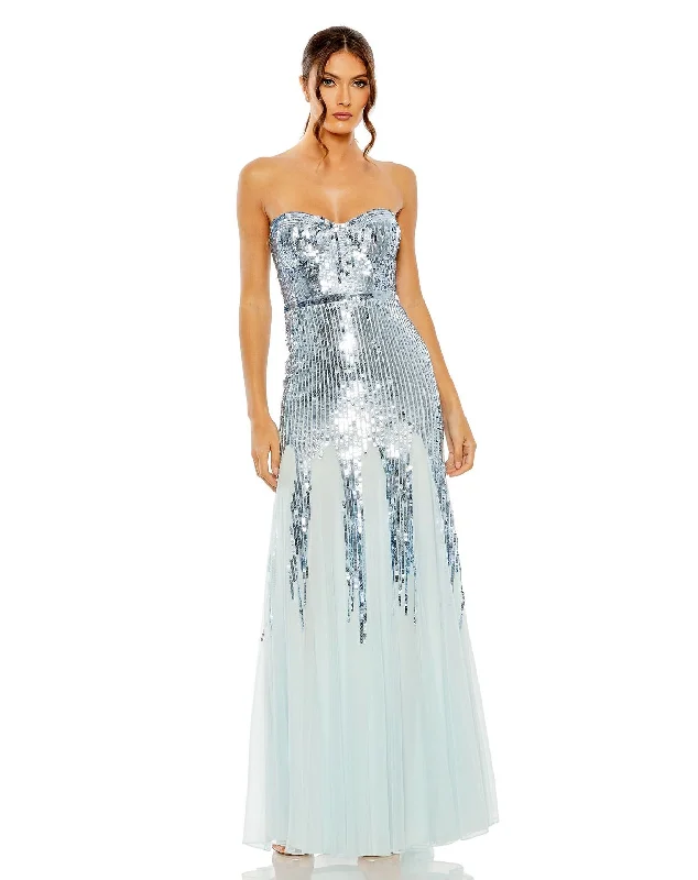 Sparkly Mermaid Dress Mac Duggal 93959 Long Formal Sequin Gown