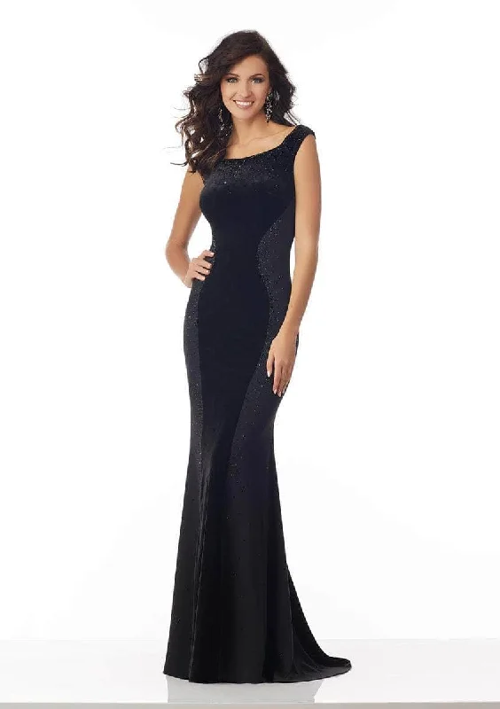 Mori Lee 71830 - Cap Sleeve Beaded Evening Gown