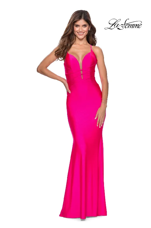 Metallic Formal Dress La Femme 28905 Dress