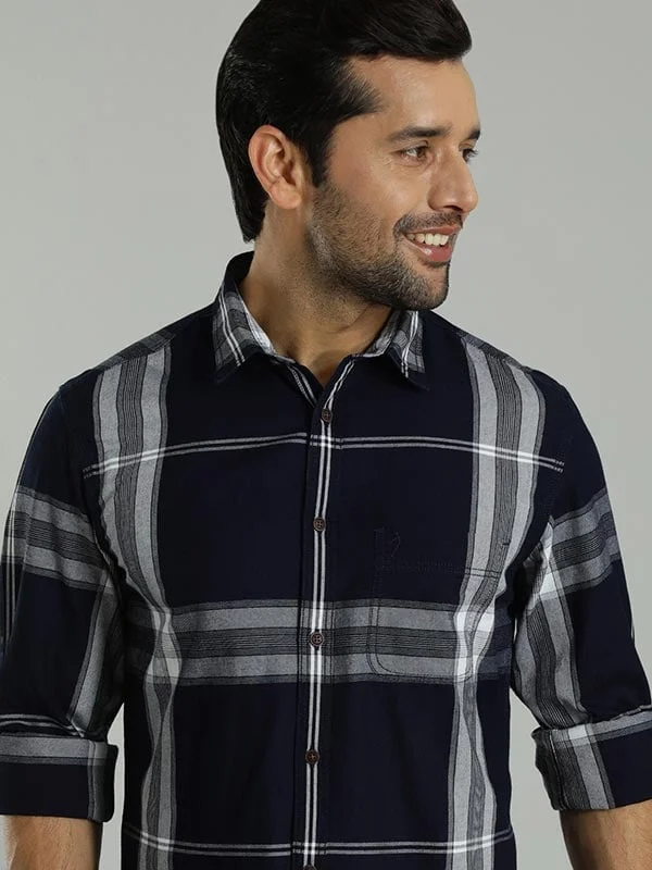 Men Checked Full Sleeve Cotton Shirt