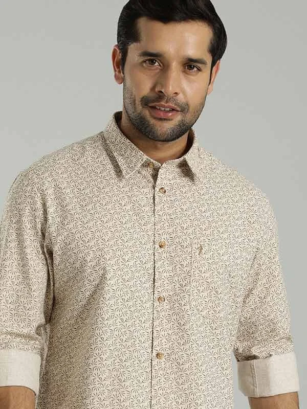 Men Printed Full Sleeve Cotton Shirt