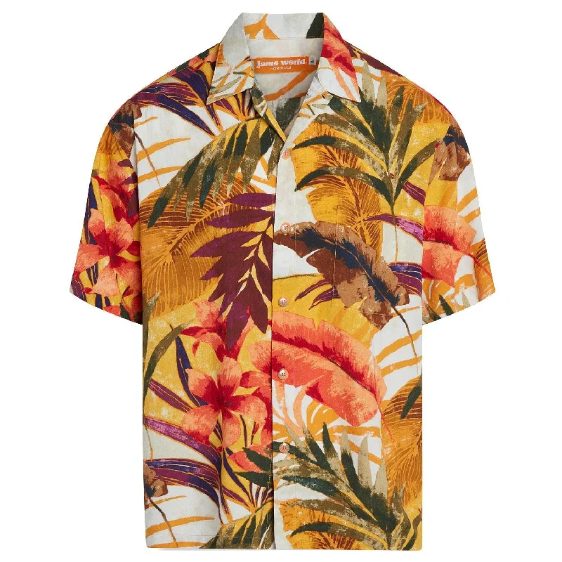 Men's Retro Shirt - Amber Oasis