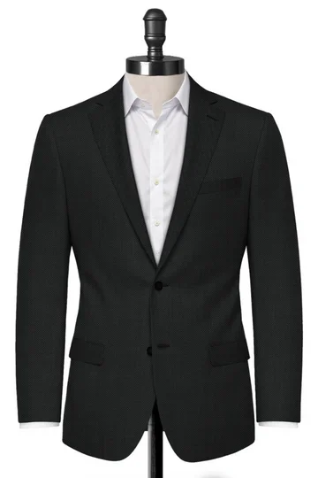 Dark Grey Birdseye Blazer