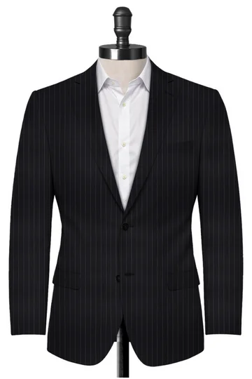 Dark Grey Chalk Stripe Blazer