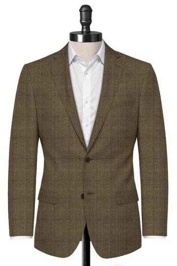 Dark Tan Tweed Blazer