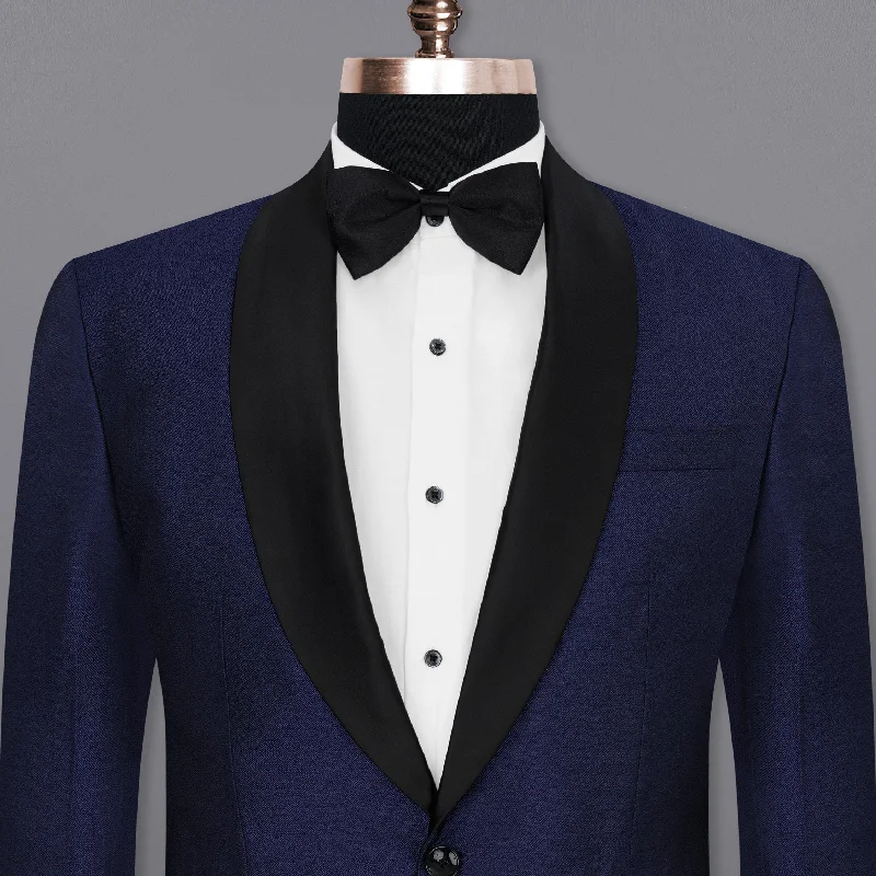 Cloud Burst Blue Designer Tuxedo Blazer