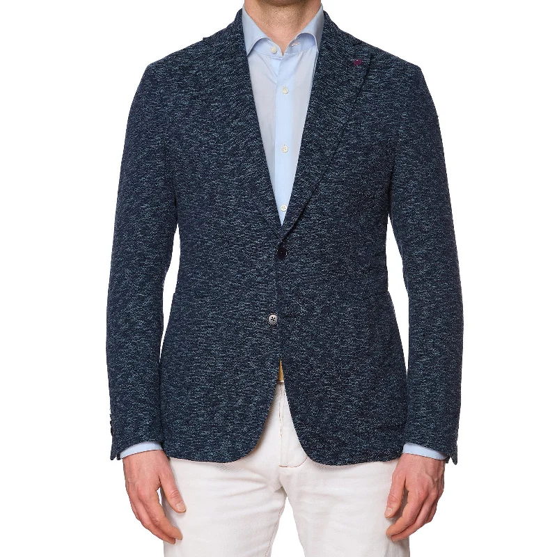 SARTORIA PARTENOPEA Blue Cotton Jacket Blazer EU 48 NEW US 38 Current Model