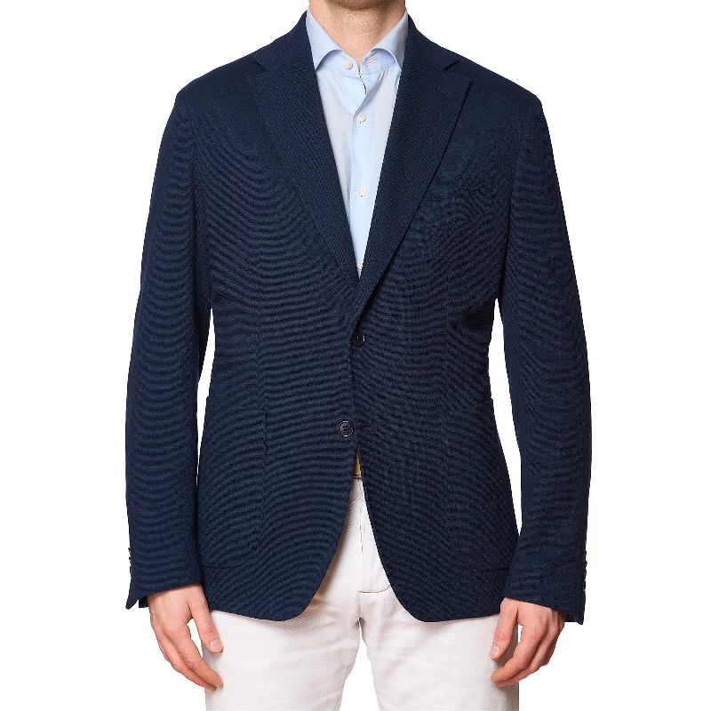 SARTORIA PARTENOPEA Blue Cotton Jacket EU 54 NEW US 44 Current Model