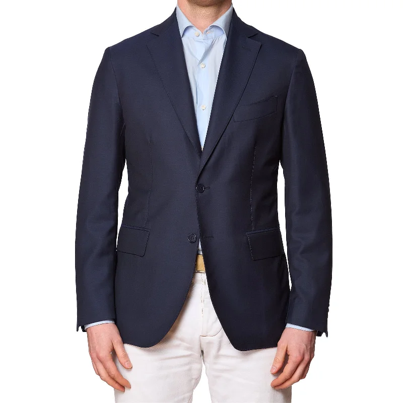 SARTORIA PARTENOPEA for MUST Blue Wool Unlined Jacket EU 50 NEW US 40 Current Model