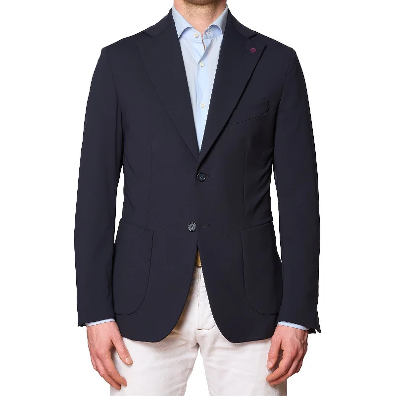 SARTORIA PARTENOPEA Navy Blue Stretch Jacket EU 50 NEW US 40 Current Model