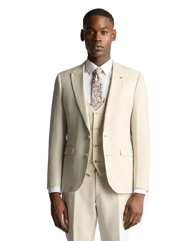 ID24565 Remus Stone Linen Mix and Match Suit