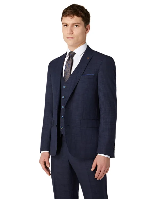 ID60455 Remus Navy Check Mix n Match Suit