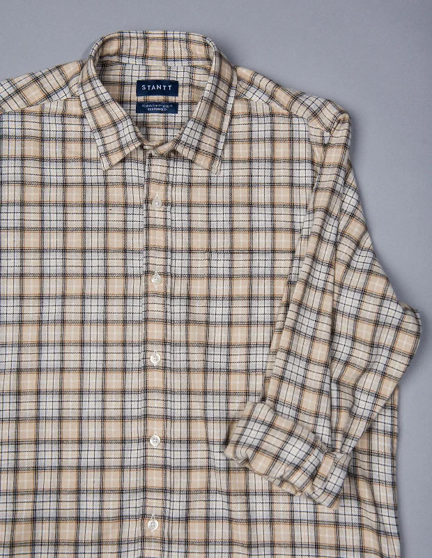 Vanilla Latte Flannel Plaid