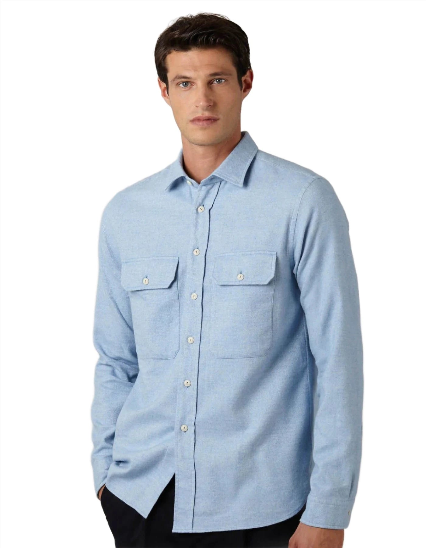 ID60375-Xacus Sky 2 Pocket Flannel Shirt