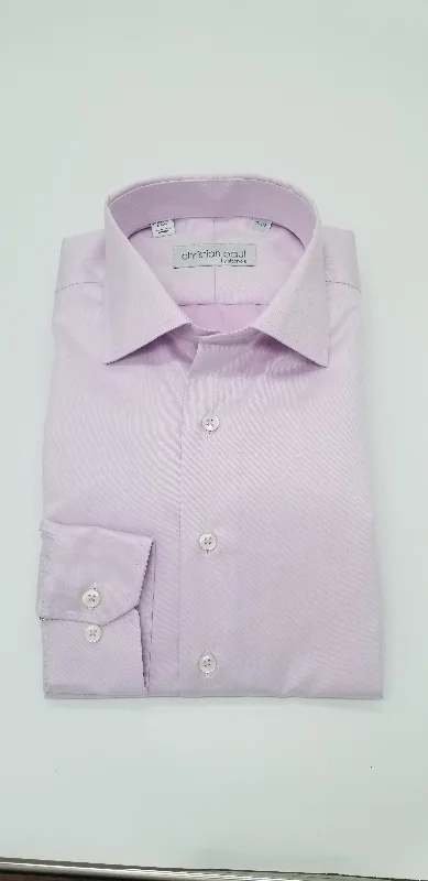 Contemporary Fit Twill Dress Shirt T156 Pink