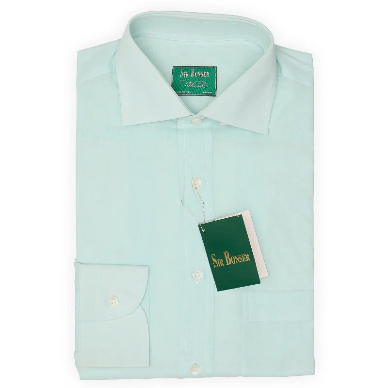 SIR BONSER for Vannucci Turquoise Cotton Dress Shirt EU 38 NEW US 15