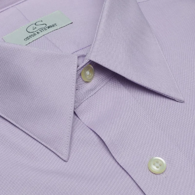 The Classic Lavender - Wrinkle-Free Pinpoint Oxford Cotton Dress Shirt by Cooper & Stewart